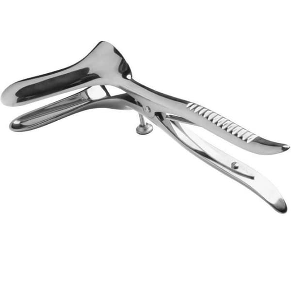 Anal spekulum - METALL HÅRD - Dubbel - Kirurgiskt stål - Justerbar öppning - 9 cm insättning