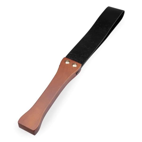 Paddel BDSM - icke specificerad - trä- och konstlädermodell - 50 cm - 5 cm - Slagningsområde 30 cm