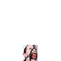 Miniatyrbild 1 av 2: Läder Bondage Mask med Gag Ball Gag - LOVE AND VIBES - Svart - BDSM - Submission
