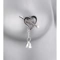 Miniatyrbild 4 av 4: BDSM Nipple Clamps - Ej specificerat - Hearts with Bells - Intensiva Sensations - 20 gram per klämma
