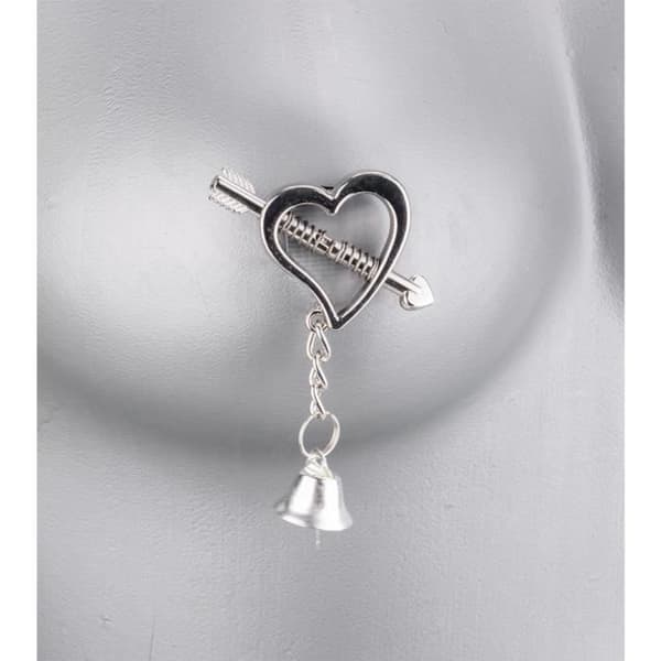BDSM Nipple Clamps - Ej specificerat - Hearts with Bells - Intensiva Sensations - 20 gram per klämma