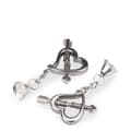 Miniatyrbild 1 av 4: BDSM Nipple Clamps - Ej specificerat - Hearts with Bells - Intensiva Sensations - 20 gram per klämma