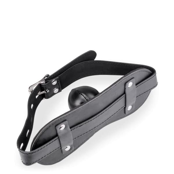 Gag-ball gag 100% konstläder - LOVE AND VIBES Collection Black