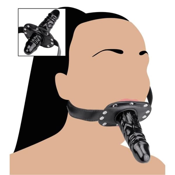 Double Dildo Gag Ball Xav