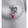 Miniatyrbild 4 av 4: BDSM nippelklämmor - LOVE AND VIBES - Hjärtan med klockor - Intensiva förnimmelser - För vuxna