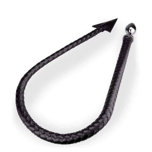 Devil tail plugg i aluminium och flätat konstläder