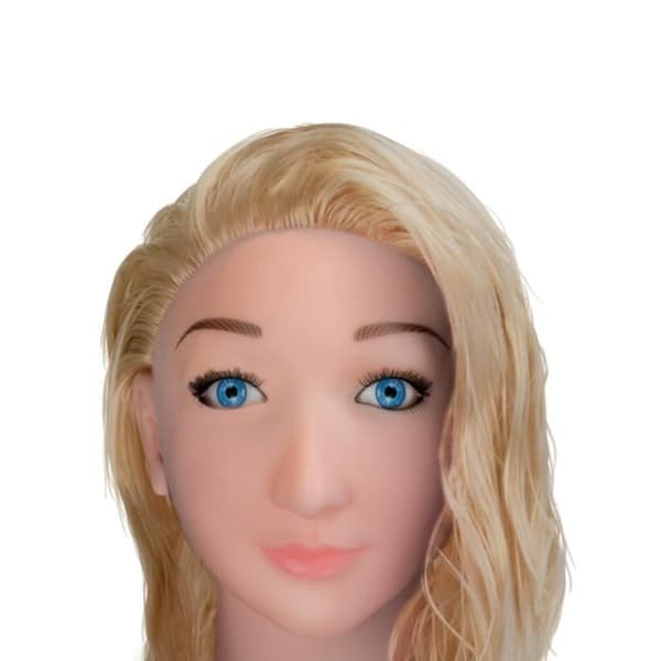 Högkvalitativ Luftdocka - Maisie - Vibrerande Blond - Sittande Position - Vagin och Anus i TPR