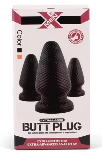 X-Men Butt Plug Medium Black 20,3 cm XL Buttplug