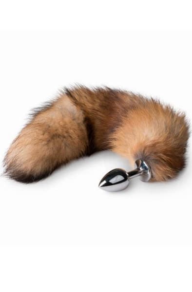 Fox Tail Plug No. 1 Silver 42 cm Analplugg med hale