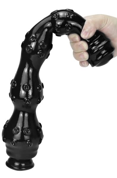 Weep Dildo Black 41 cm Ekstra tyk analdildo