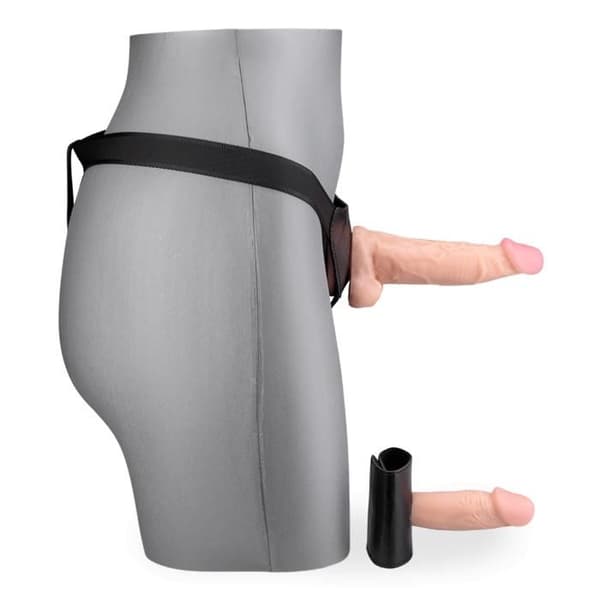 Strap-on dildo med avtagbar andra dildo
