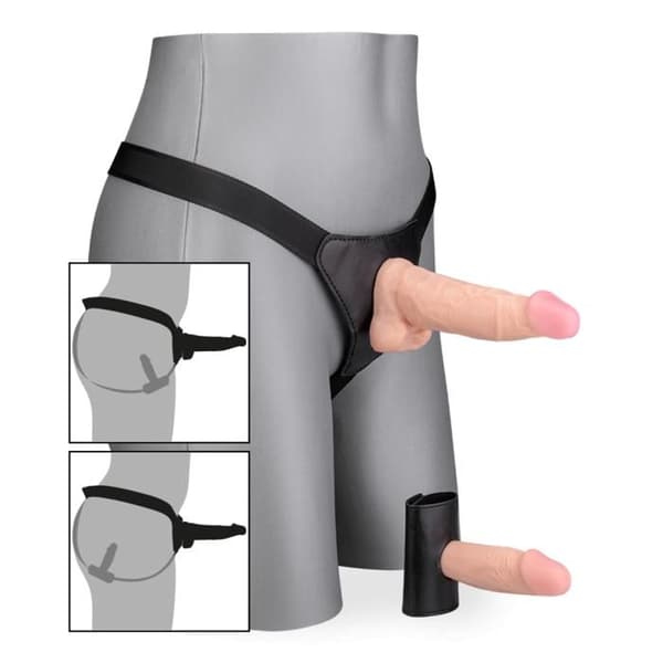 Strap-on dildo med avtagbar andra dildo
