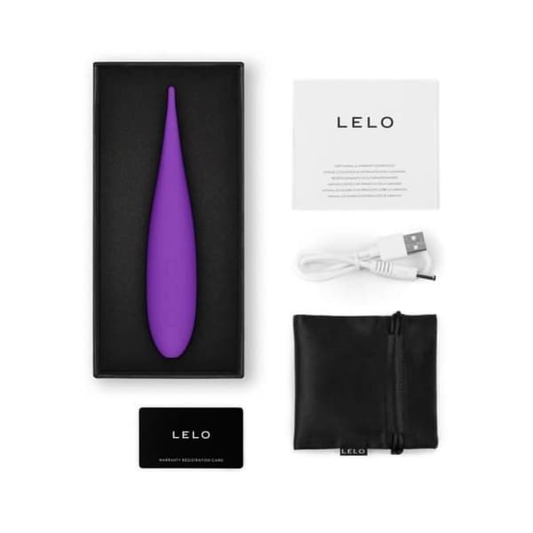 Klitorisk stimulator - LELO - Dot Travel - Mjuk och vattentät silikon - Lila - Kompakt och effektiv