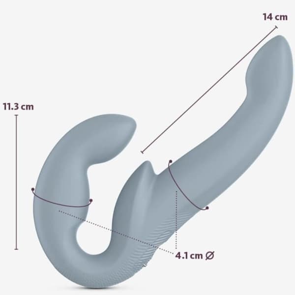 FUN FACTORY - DELA VIBE PRO DUBBEL VIBRATOR GRÅ -