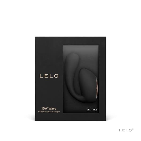 LELO IDA Wave Black dubbelvibrator - 2 motorer, 10 vibrationslägen