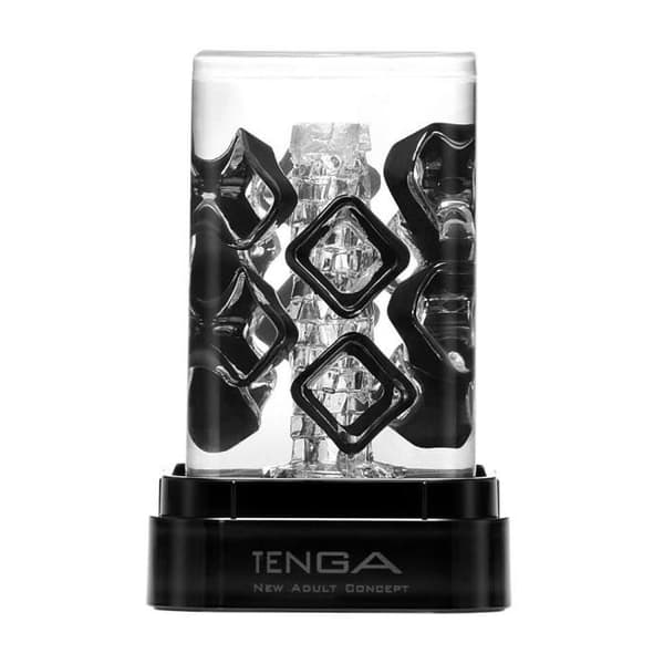 Masturbator - Tenga - Crysta Block - Transparent - Futuristisk design - Flytande kuber