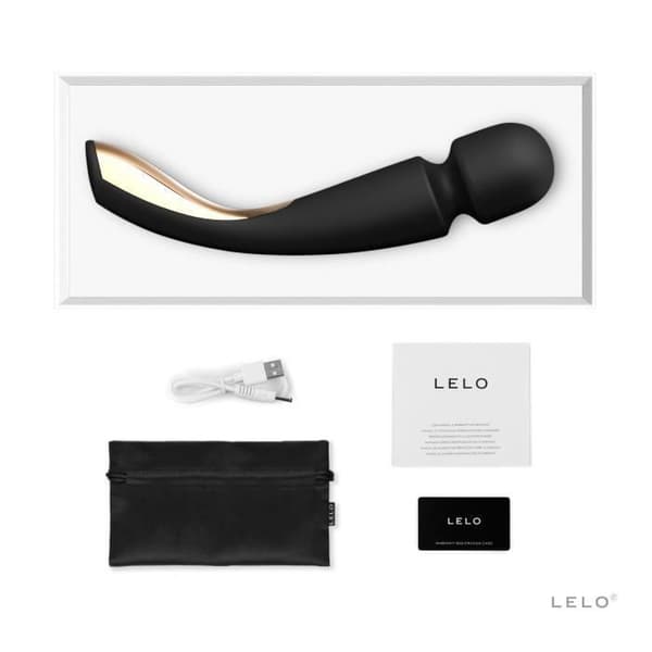 LELO SMART WAND 2 STOR Svart silikonvibrator