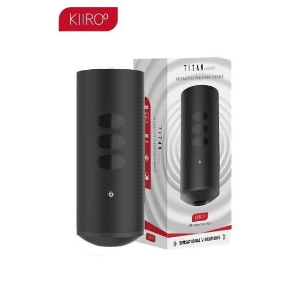 Masturbator - Kiiroo - Titan - Vibrerande - Svart - Interaktiv med 9 motorer