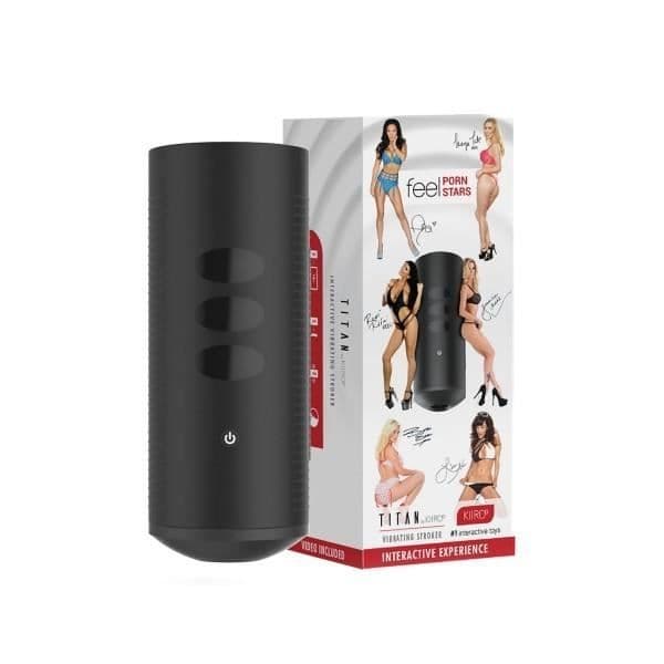 Interaktiv masturbator - Kiiroo - Titan FeelPornStars Edition - Svart - 1500 tokens - Vuxna