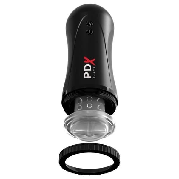 Masturbator - Pipedream - Moto Stroker - Laddningsbar - Vibrerande - Svart
