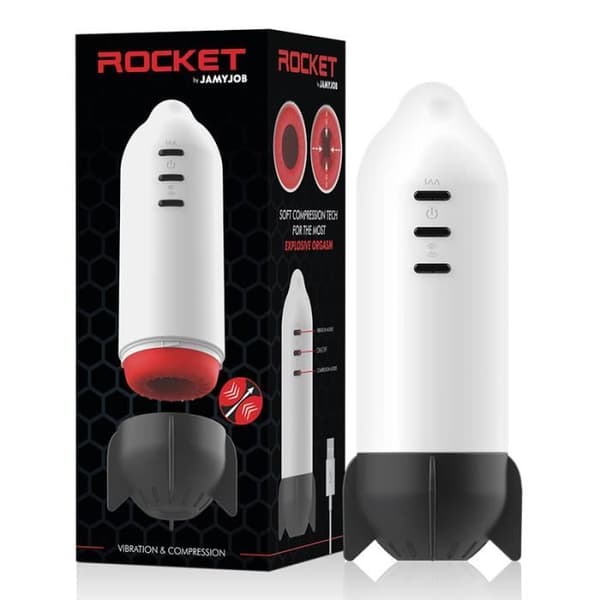 JAMYJOB ROCKET MASTURBATOR MJUK KOMPRESSION OCH VIBRATIONSTEK
