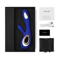 Miniatyrbild 4 av 4: LELO SORAYA Wave Midnight Blue, en kaninvibrator som använder WaveMotion, en unik teknik för kroppslig njutning