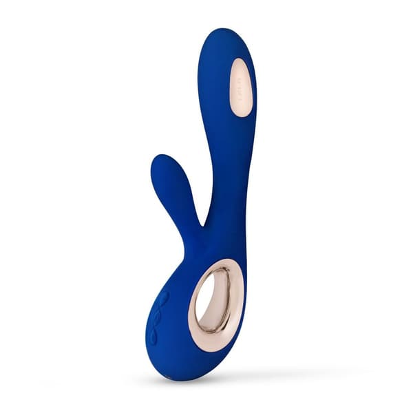 LELO SORAYA Wave Midnight Blue, en kaninvibrator som använder WaveMotion, en unik teknik för kroppslig njutning