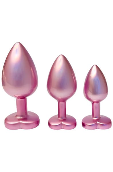 Gleaming Love Pearl Plug Set Pink Anaplugger pakke