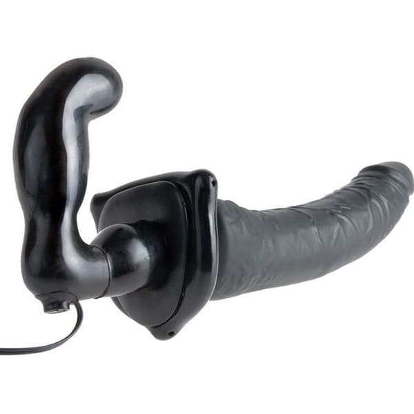 DELUXE VIBRERANDE DUBBEL STRAP-ON DILDO PENETRIX FETISCH FANTASY-SERIE