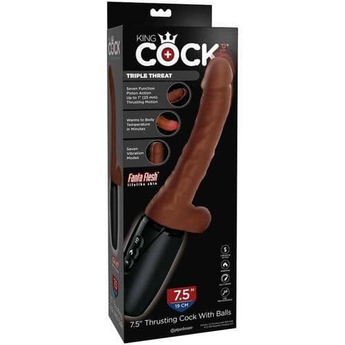Realistisk Vibrator USB Fram och tillbaka Uppvärmning