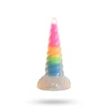 Miniatyrbilde 1 av 2: Luminescent Rainbow Silicone Dildo 20 cm