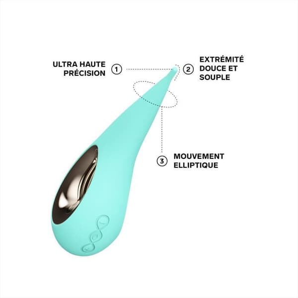 LELO DOT Aqua riktad klitorisstimulator - Elliptisk rörelse, 8 lägen - Sexleksaker Vibrator för kvinnor