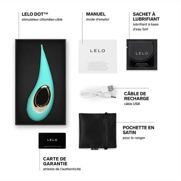 LELO DOT Aqua riktad klitorisstimulator - Elliptisk rörelse, 8 lägen - Sexleksaker Vibrator för kvinnor