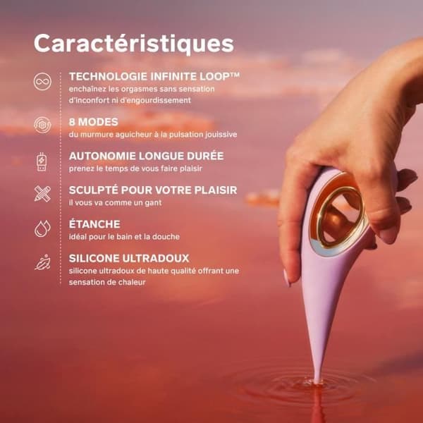 Riktad klitorisstimulator LELO DOT Lilac - Sexleksaksvibrator för kvinnor