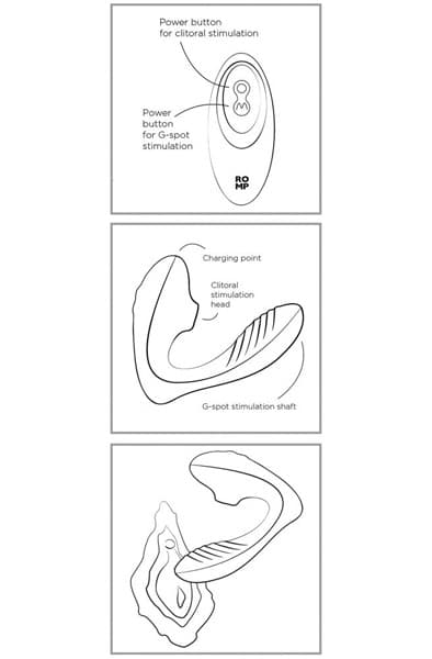 Romp Reverb Double Pleasure 2 in 1 Air pressure vibrator