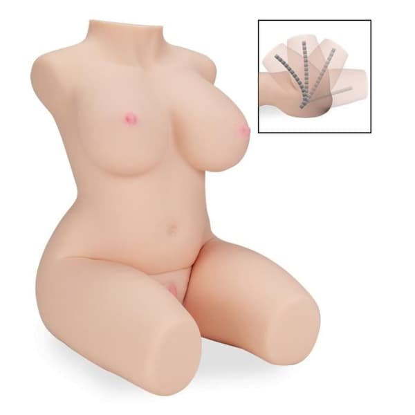 Manlig onani Realistisk ledad byst Angelina 9,5 kg - LOVE AND VIBES kollektion sexdocka i silikon