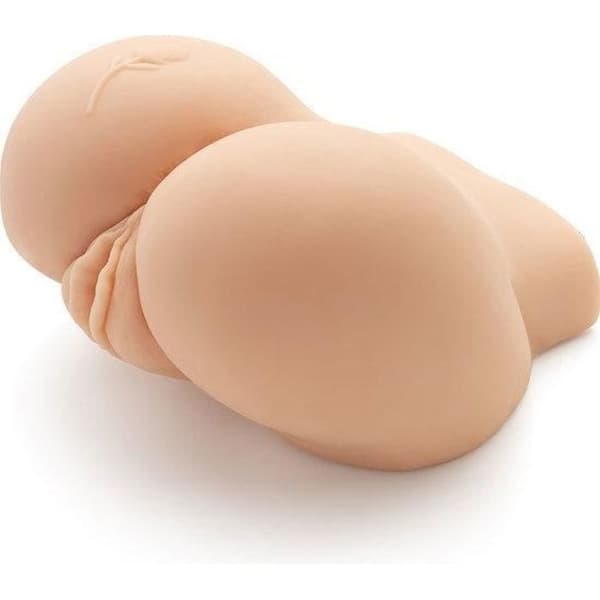 Masturbator - BIG ASS - Vibrerande - TPR - Vattentät - 2 riktiga kanaler