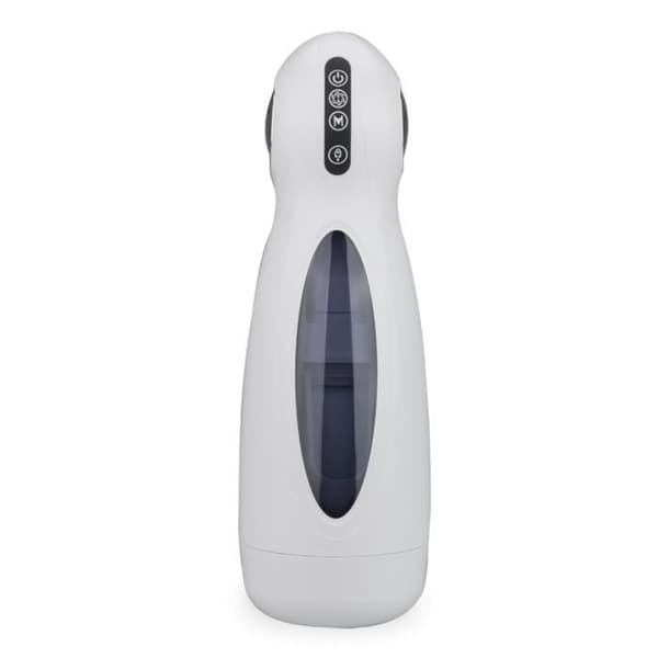 Hands-free roterande och automatisk fram och tillbaka manlig onanator med Icicle-telefonhållare