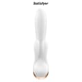 Miniatyrbild 4 av 4: Connected Rabbit Vibrator Double Flex vit - Satisfyer