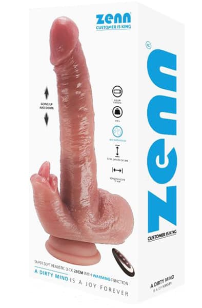 Super Soft Dildo With Warming Function 21 cm Vibrerende dildo