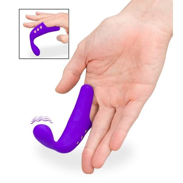 Rave G-punkt eller prostata vibrerande finger 10 lägen - LOVE AND VIBES kollektion för kvinnor