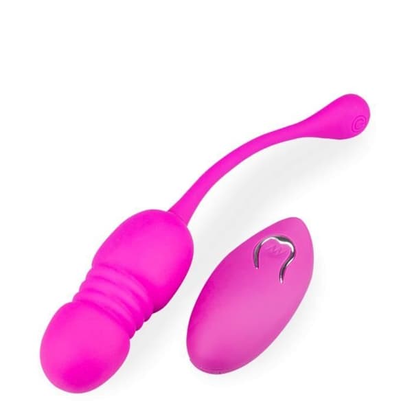 Vibrerande ägg och automatisk fram och tillbaka handsfree fjärrkontroll Mållös fjärrvibrator för par