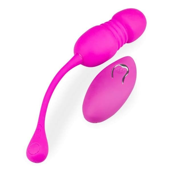 Vibrerande ägg och automatisk fram och tillbaka handsfree fjärrkontroll Mållös fjärrvibrator för par