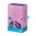 Miniatyrbild 2 av 4: Sexleksakslåda - Satisfyer - Partner Box 2 - Vibrerande ring - Double Joy vibrator - Lila