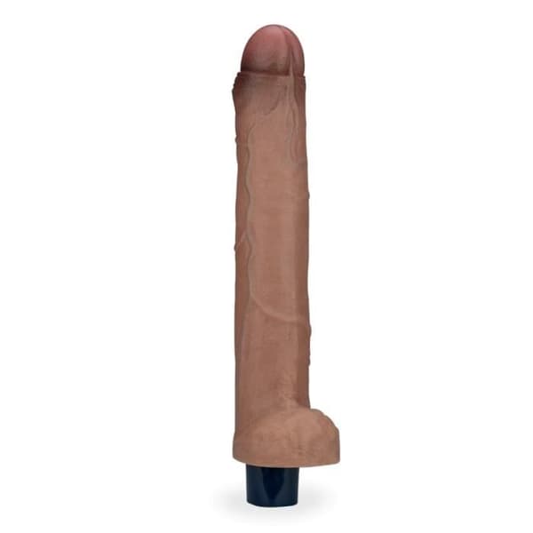 Ultrarealistisk vibrerande silikondildo 23,5 cm - Renato - Anal - 10 vibrerande lägen