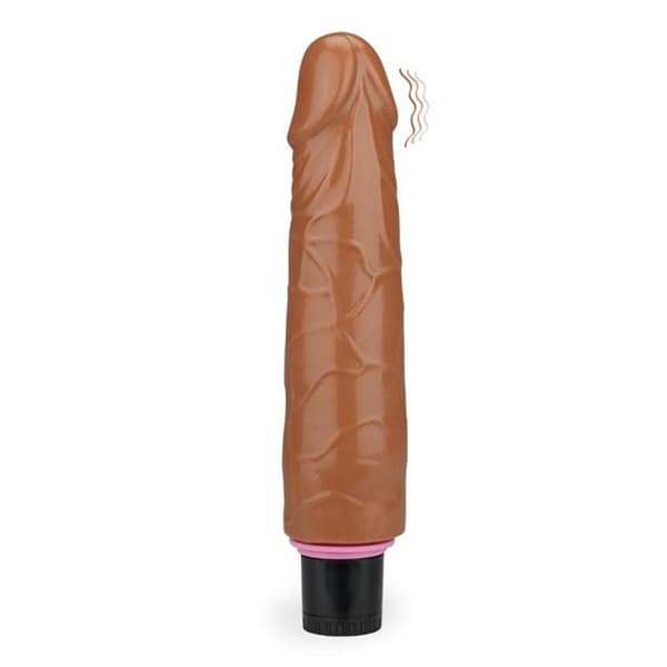 Real Skin vibrerande dildo 18.0cm Cristobal - LOVE AND VIBES Collection