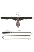 Miniatyrbillede 4 af 5: Lovetoy Rebellion Reign Collar With Chain Krave & snor