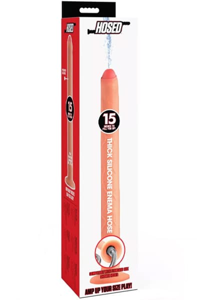 Hosed Thick Enema Dildo Hose 38 cm Analrengöring