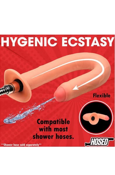 Hosed Thick Enema Dildo Hose 38 cm Analrengöring
