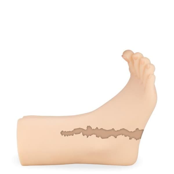 Vibrerande masturbator realistiska fötter 1,8 kg